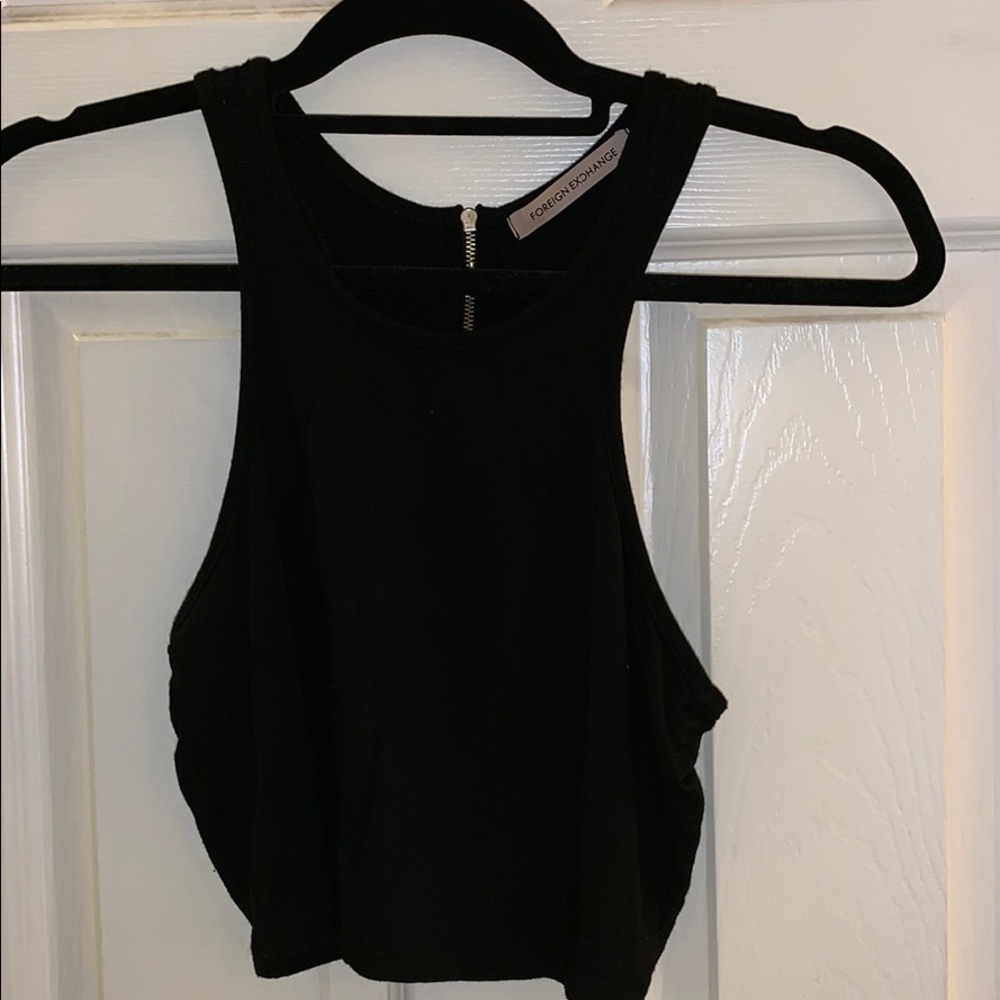 Black crop top